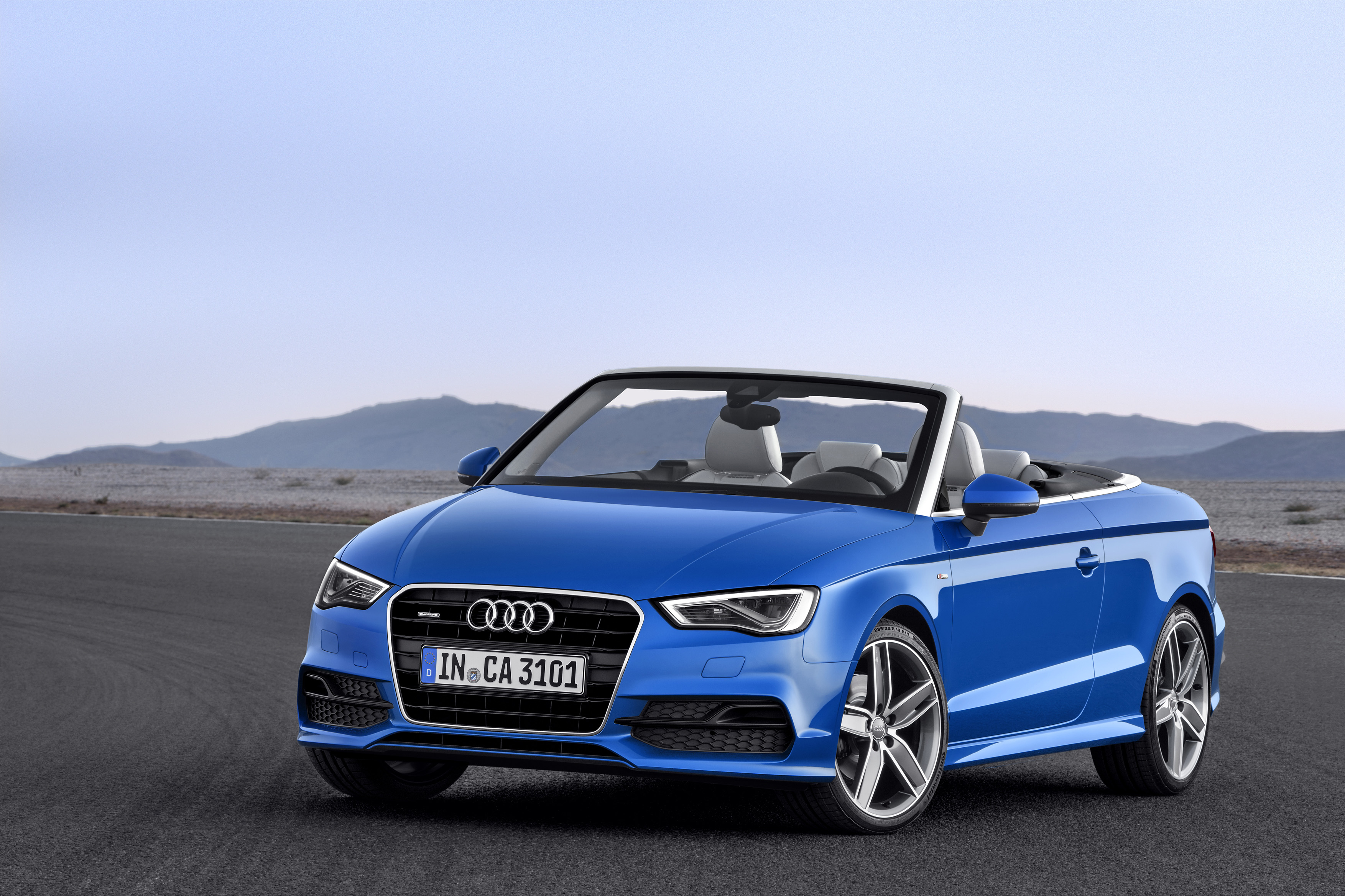 Audi A3 Cabriolet in Ara Blue Crystal Effect (Photo by Audi AG)