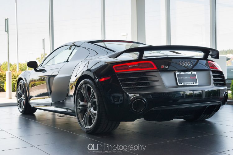 In Photos: Mythos Black Audi R8 competition at Audi Wilsonville